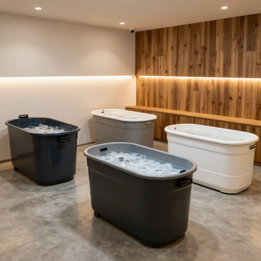 Professional ice bath tub with advanced features